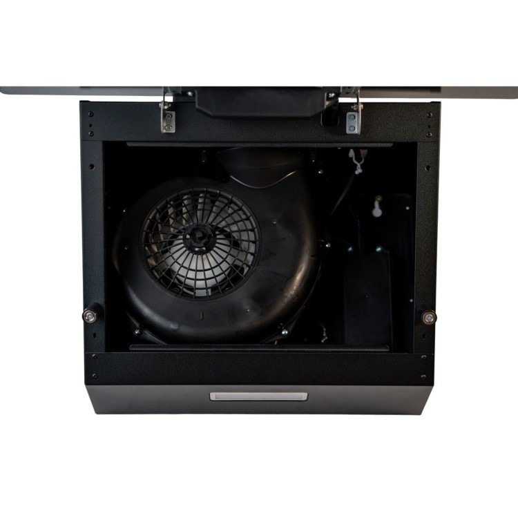 CDA 60cm Angled Chimney Cooker Hood - Black - Image 6