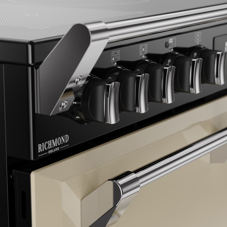 Stoves Richmond DX 90cm Electric Induction Range Cooker - Cream - Image 6
