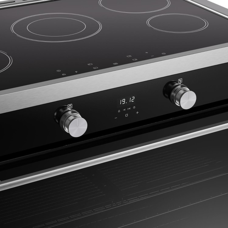 Belling Vision Single Cavity 90cm Electric Range Cooker - Black & Silver Steel - Image 3