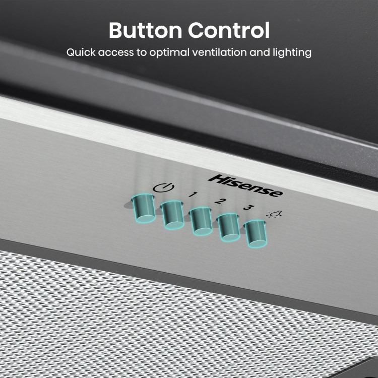 electriQ 60cm Angled Hood with Touch Control - Black - Image 7