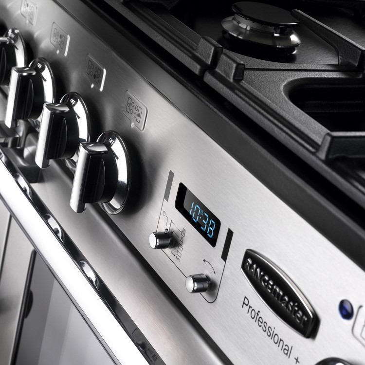 Rangemaster Professional Plus 90cm Electric Induction Range Cooker - Stainless Steel - Image 9