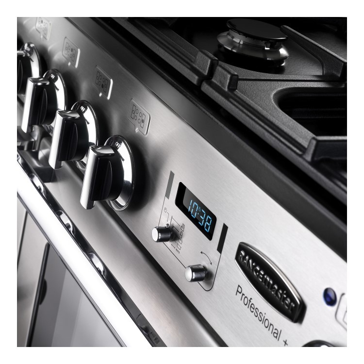 Rangemaster Professional Deluxe 110cm Electric Induction Range Cooker - Stainless Steel - Image 7