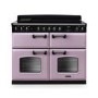 Rangemaster Classic Deluxe 110cm Base Cavity Induction Range Cooker - Heather & Chrome