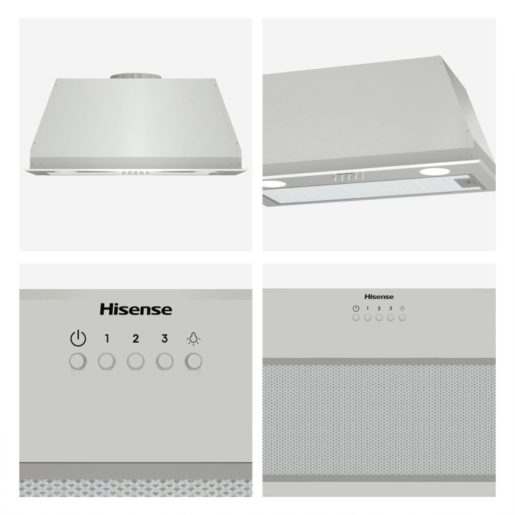 Hisense 60cm Canopy Cooker Hood – Stainless Steel - Image 14