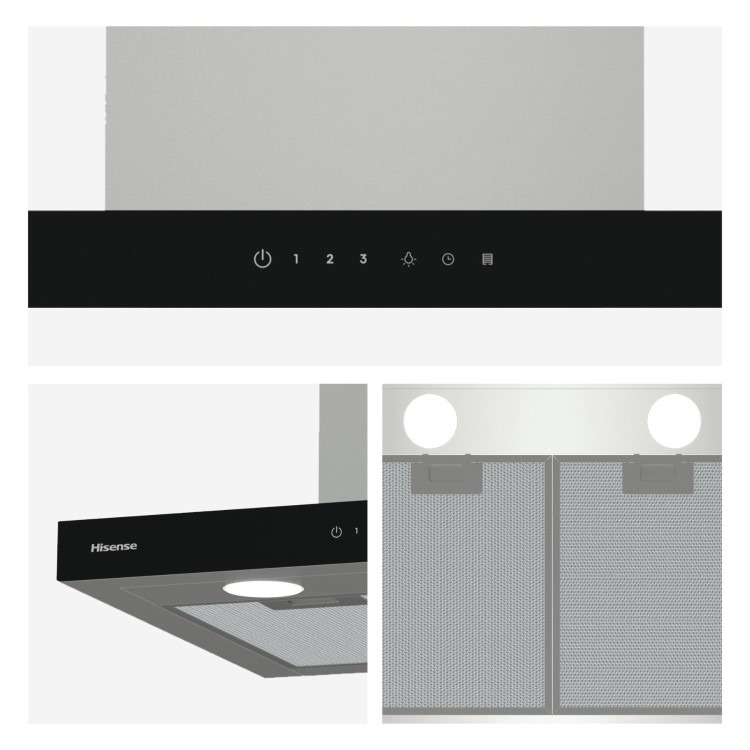 Hisense 60cm Chimney Cooker Hood – Stainless Steel - Image 15